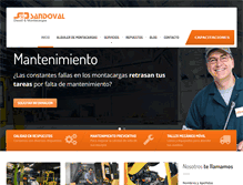 Tablet Screenshot of corporacionsandoval.com
